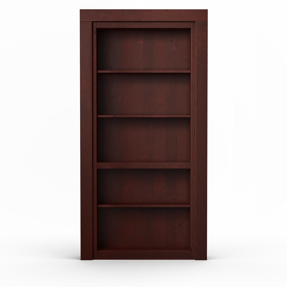 Single Flush Mount Hidden Knotty Alder Bookcase Door - Tampa Home & Garden Store