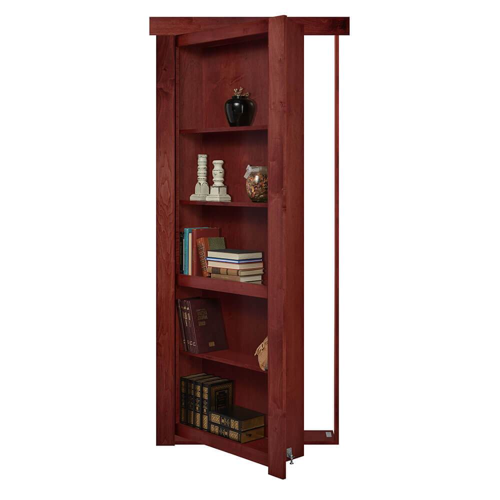 Single Flush Mount Maple Hidden Bookcase Door - Tampa Home & Garden Store
