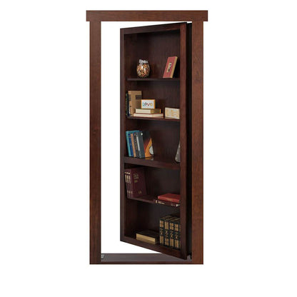 Single Flush Mount Maple Hidden Bookcase Door - Tampa Home & Garden Store