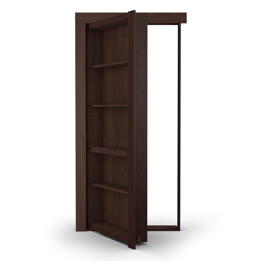 Single Flush Mount Maple Hidden Bookcase Door - Tampa Home & Garden Store