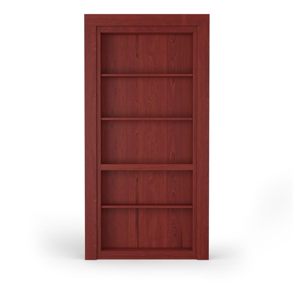Single Flush Mount Maple Hidden Bookcase Door - Tampa Home & Garden Store