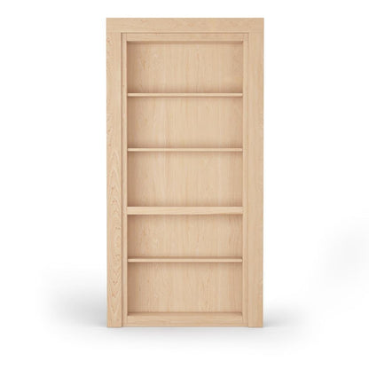 Single Flush Mount Maple Hidden Bookcase Door - Tampa Home & Garden Store