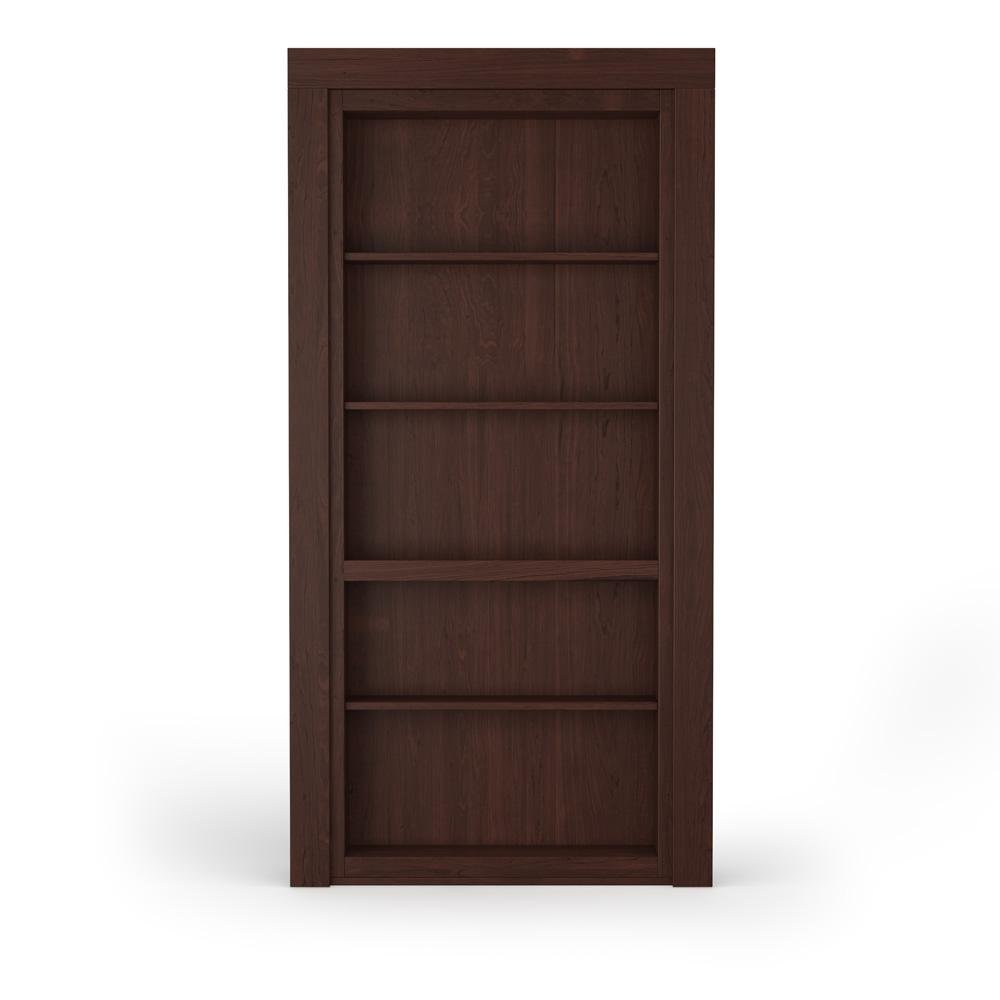 Single Flush Mount Maple Hidden Bookcase Door - Tampa Home & Garden Store