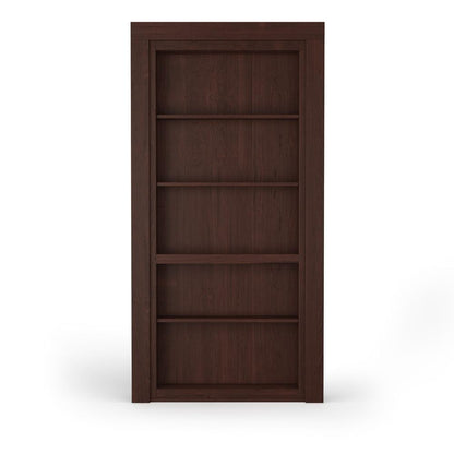 Single Flush Mount Maple Hidden Bookcase Door - Tampa Home & Garden Store