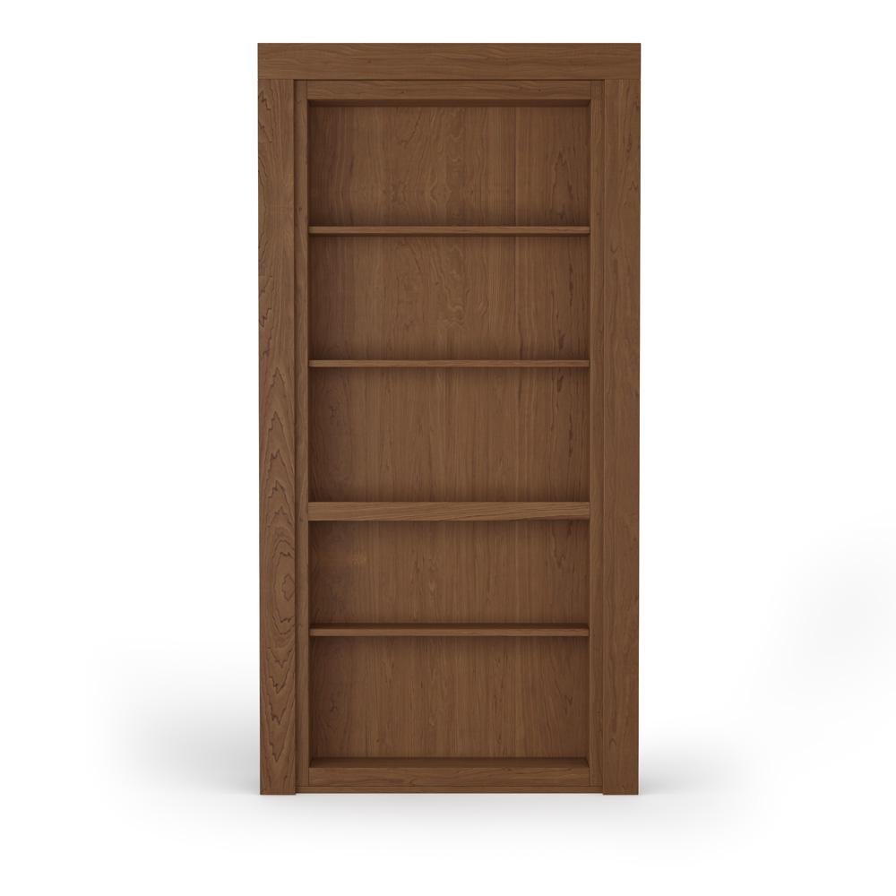 Single Flush Mount Maple Hidden Bookcase Door - Tampa Home & Garden Store