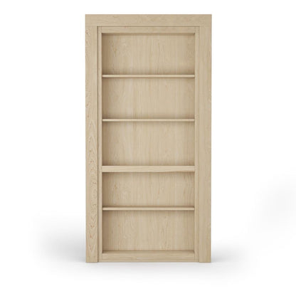 Single Flush Mount Maple Hidden Bookcase Door - Tampa Home & Garden Store