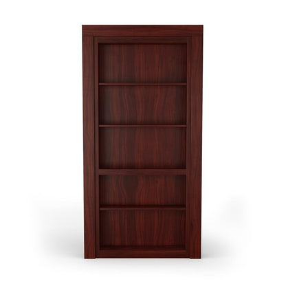 Single Flush Mount Walnut Hidden Bookcase Door - Tampa Home & Garden Store