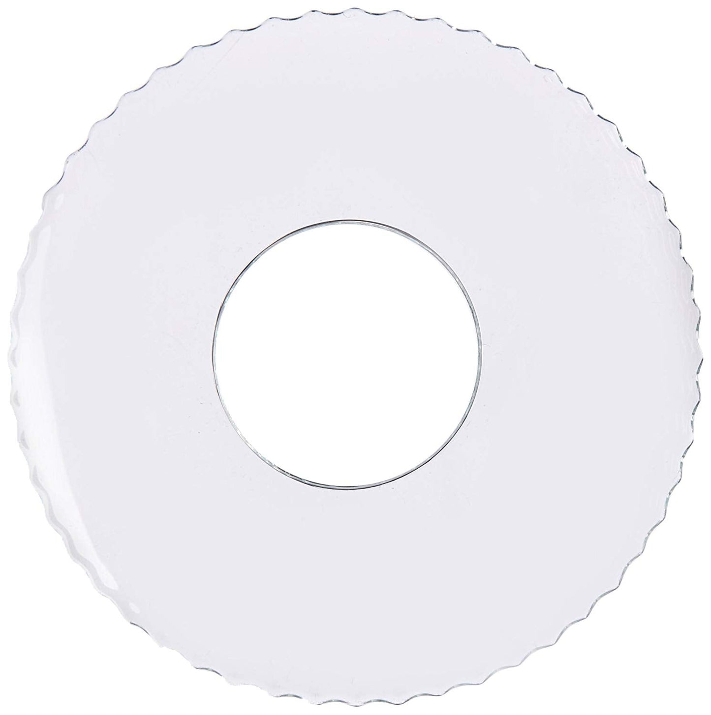 Single Glass Bobeche - Clear Serrated - Tampa Home & Garden Store