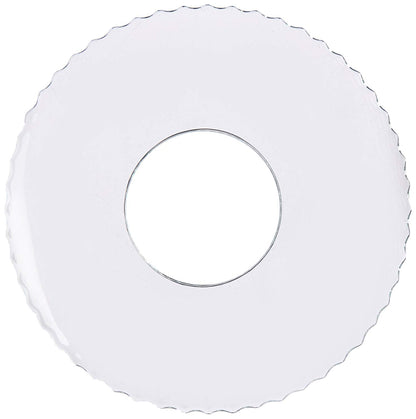 Single Glass Bobeche - Clear Serrated - Tampa Home & Garden Store