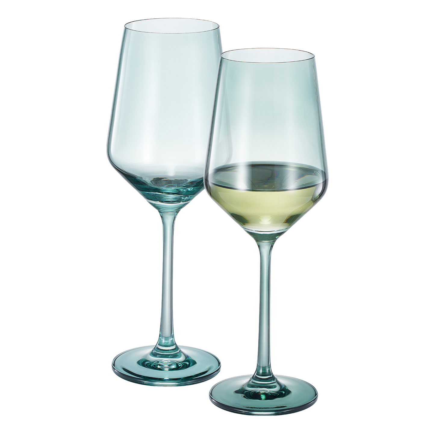 Forest Green Tonal Wine Glasses A Set of Two