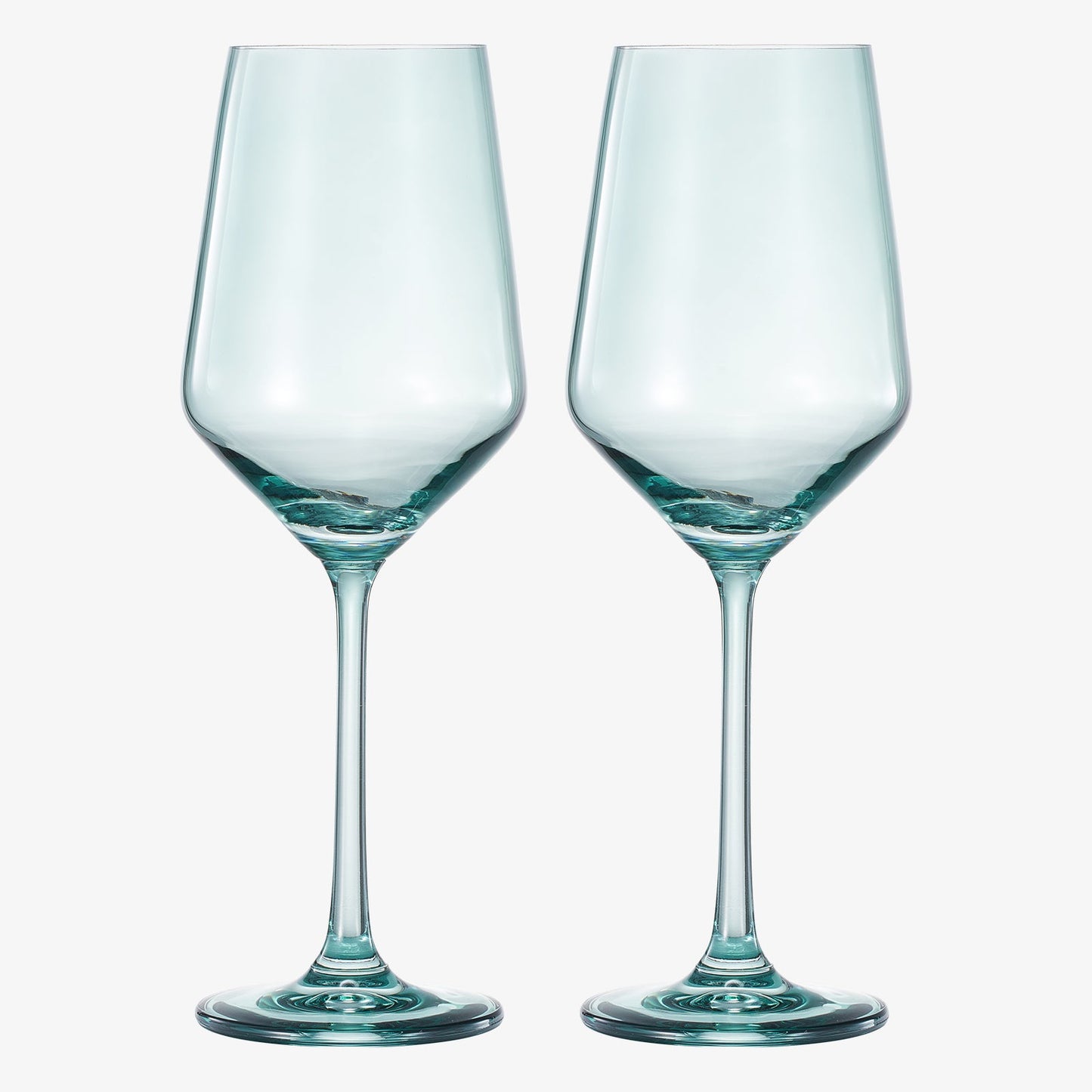 Forest Green Tonal Wine Glasses A Set of Two