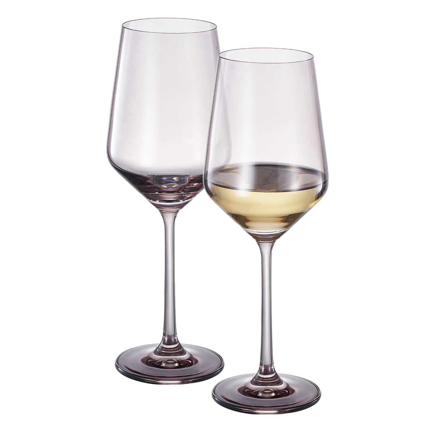 Tonal Stemmed Wine Glasses Set of Two Smoke