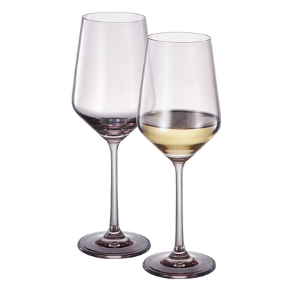 Tonal Stemmed Wine Glasses Set of Two Smoke