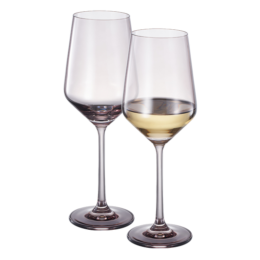 Tonal Stemmed Wine Glasses Set of Two Smoke