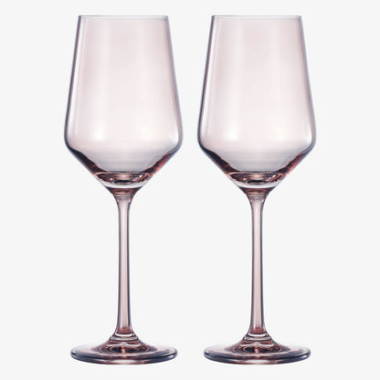 Tonal Stemmed Wine Glasses Set of Two Smoke