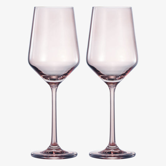 Tonal Stemmed Wine Glasses Set of Two Smoke
