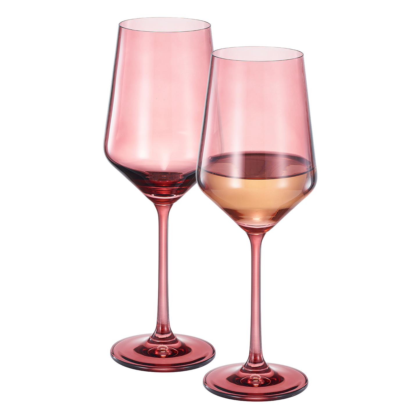 Cranberry Red Tonal Wine Glasses Set of 2