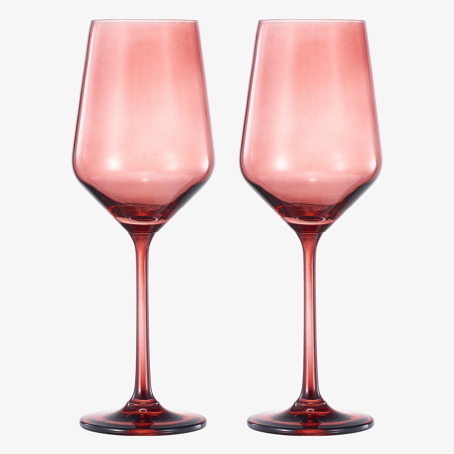 Cranberry Red Tonal Wine Glasses Set of 2