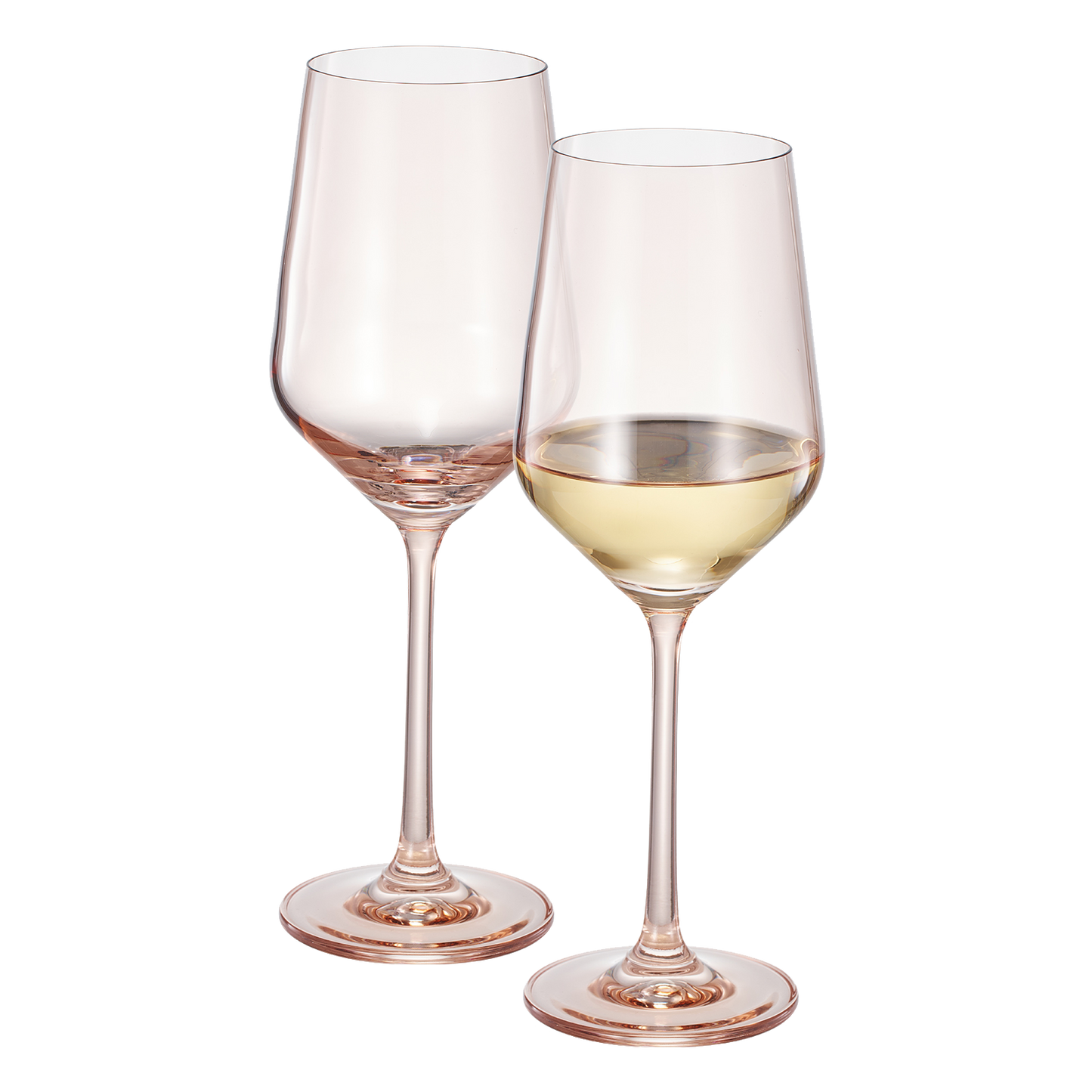 Tonal Stemmed Wine Glassware Tan Set of Two