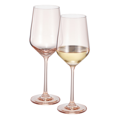Tonal Stemmed Wine Glassware Tan Set of Two