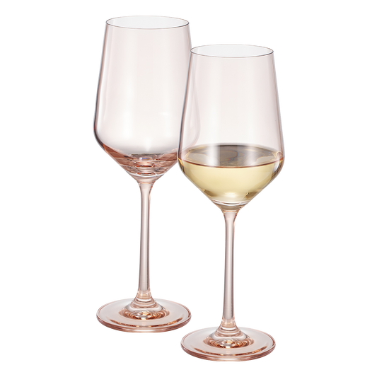 Tonal Stemmed Wine Glassware Tan Set of Two