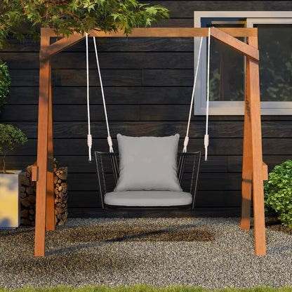 Twin Wooden Platform Bed Frame with Headboard