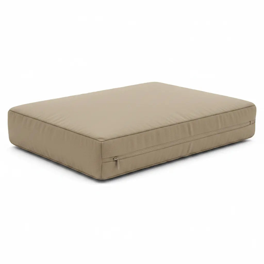 Coconino wicker chair replacement cushion and cover beige with zipper for outdoor furniture on Tampa Home & Garden Store