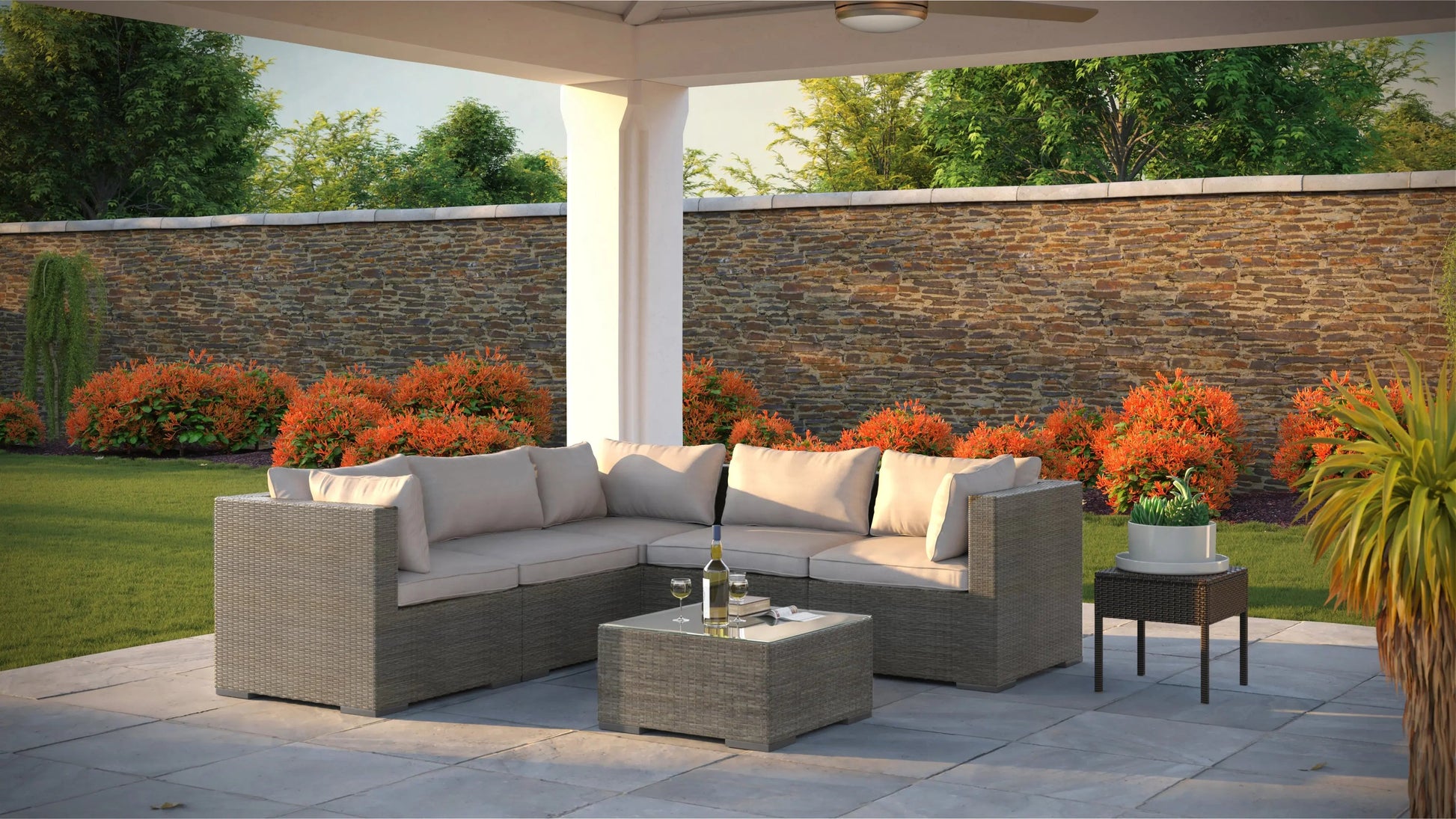 Sino Wicker Sofa Set - Tampa Home & Garden Store