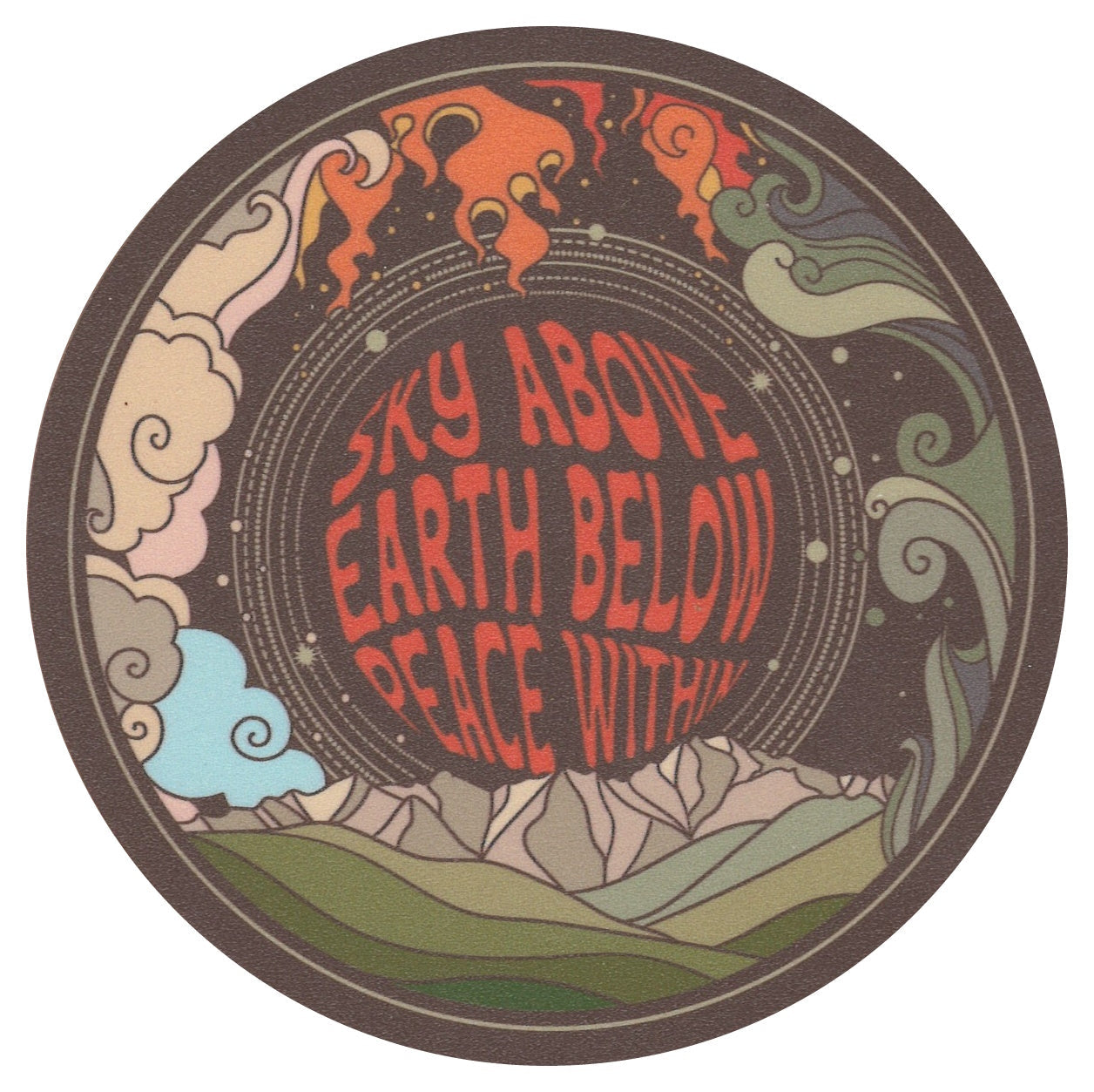 Sip Sip Hooray Coaster -  Sky Above - Earth Below - Peace Within - Tampa Home & Garden Store