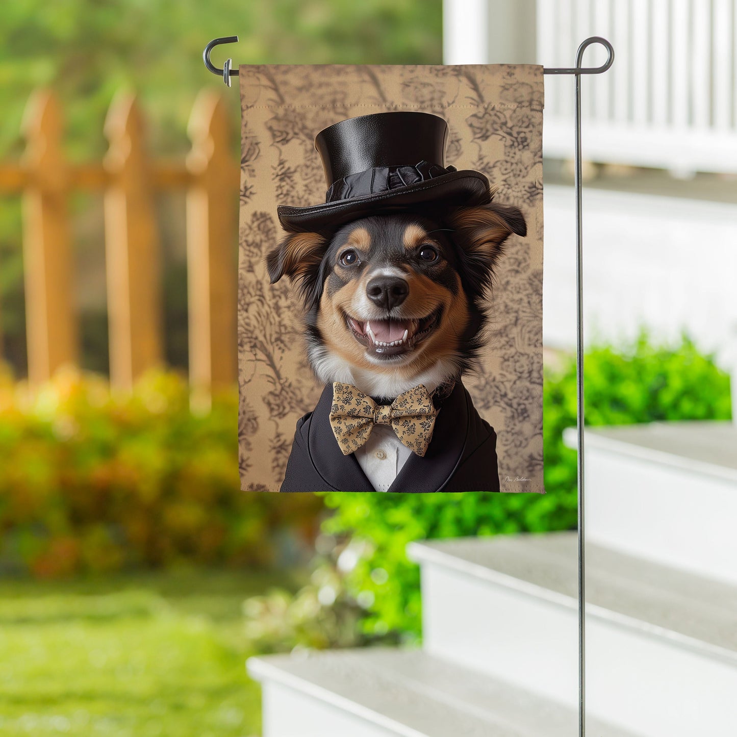 Sir Barkley Suede Garden Flag - Tampa Home & Garden Store