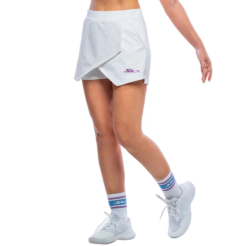 Jacquard Skirt light gray wrap overlay with Siux USA logo on Tampa Home & Garden Store