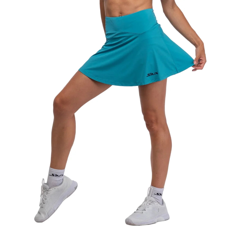 Match 24 Skirt teal athletic skirt with Siux USA logo on Tampa Home & Garden Store