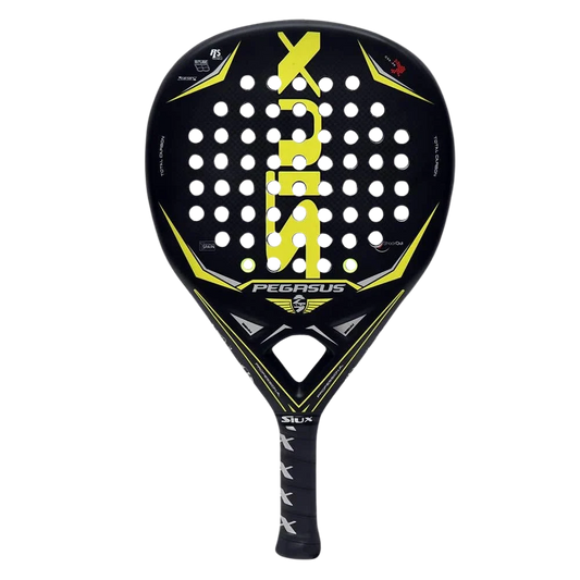 Padel racket Pegasus 3k Yellow '22 by Siux USA black with neon yellow accents on Tampa Home & Garden Store