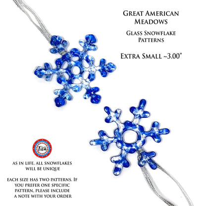 Copo de nieve de cristal hecho a mano - American Meadows - by studioTica