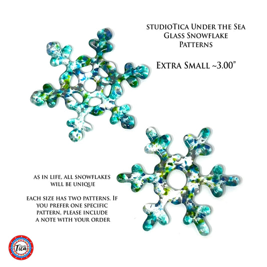 Handmade Glass Snowflake - Under the Sea - by studioTica - Tampa Home & Garden Store