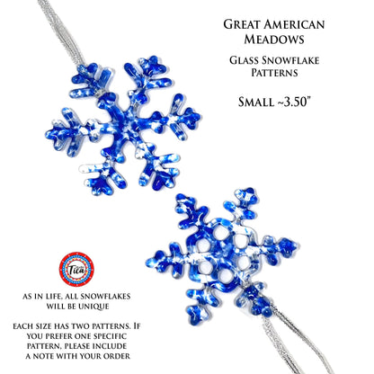 Copo de nieve de cristal hecho a mano - American Meadows - by studioTica
