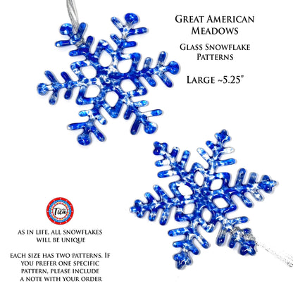Copo de nieve de cristal hecho a mano - American Meadows - by studioTica