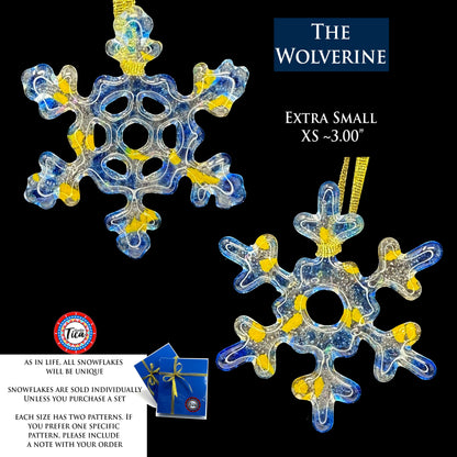 Copos de nieve de cristal hechos a mano - El Wolverine - de studioTica