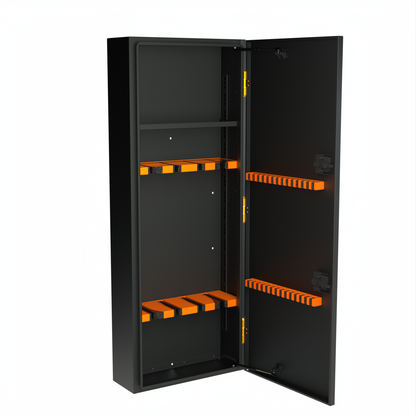 Avatar Ski 8 Storage Box black with orange racks for vehicle storage by avatar offroad on Tampa Home & Garden Store