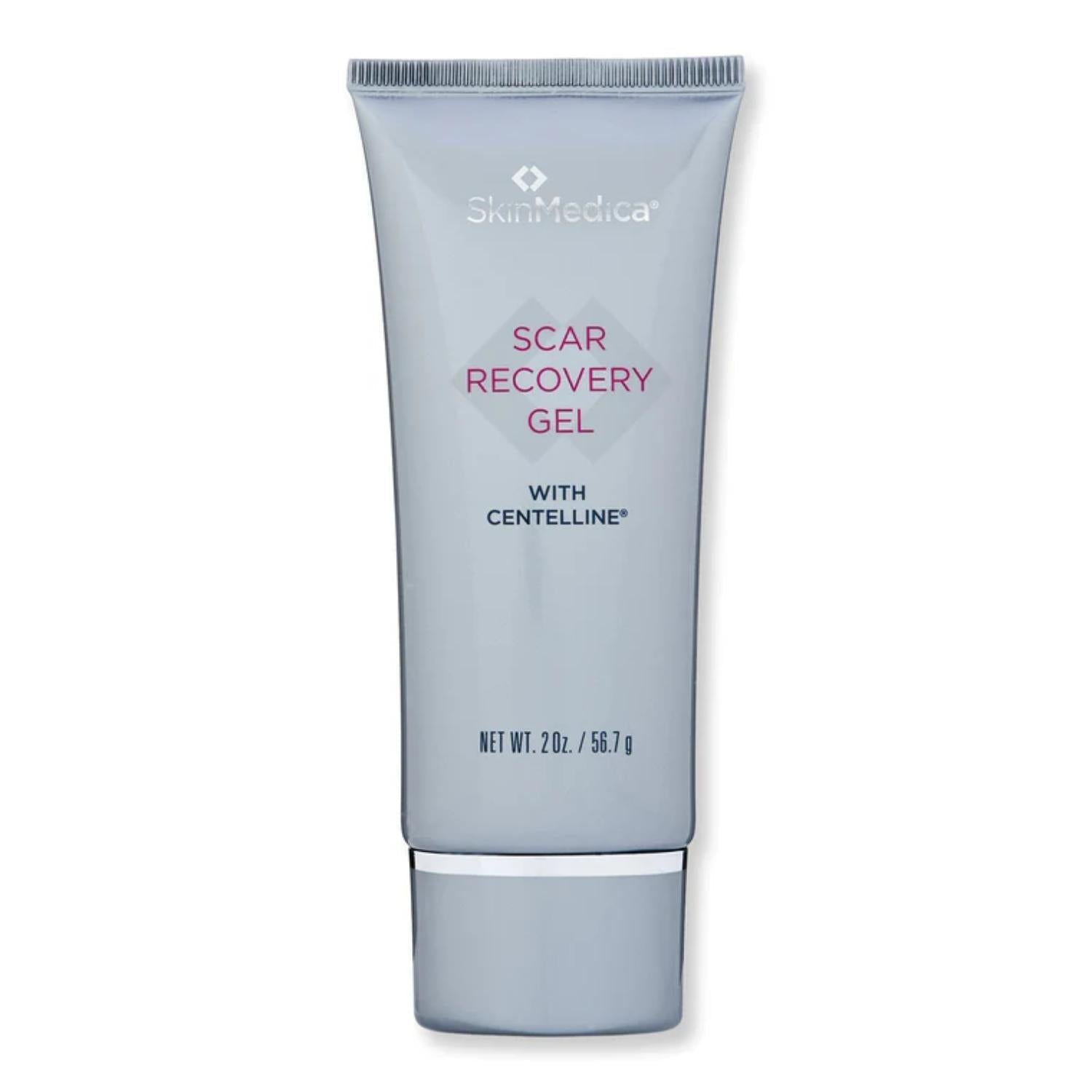 SkinMedica Scar Recovery Gel with Centelline 2 oz in a gray squeeze tube on Tampa Home & Garden Store