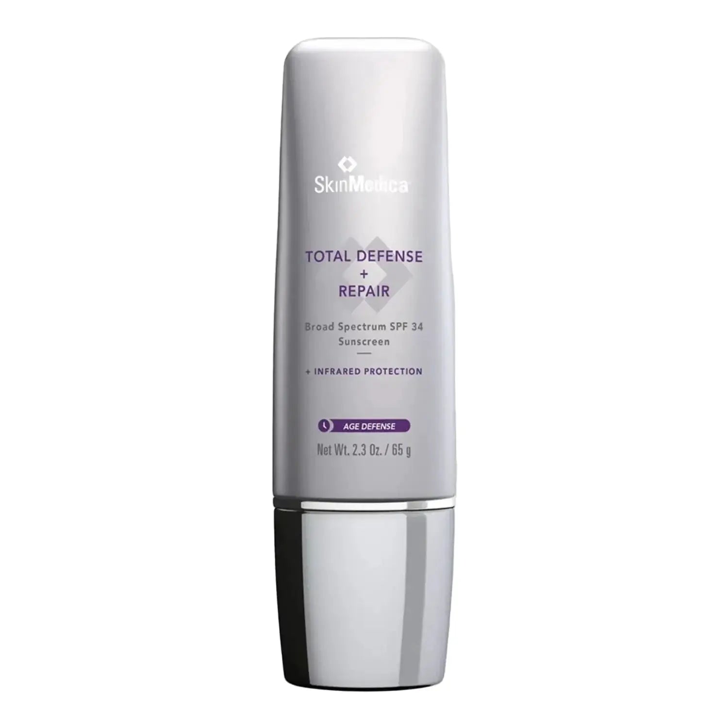 SkinMedica Total Defense + Repair Broad Spectrum SPF 34 sunscreen, 2.3 oz bottle on Tampa Home & Garden Store