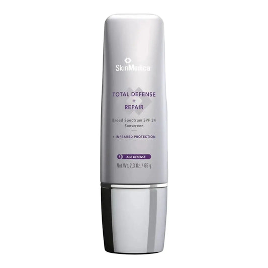 SkinMedica Total Defense + Repair Broad Spectrum SPF 34 sunscreen, 2.3 oz bottle on Tampa Home & Garden Store
