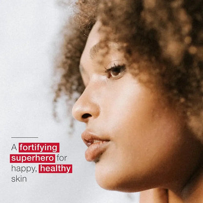 Skincode Hydro Repair Serum 30 mL model profile with dewy skin, Nava Beauty, face serums on Tampa Home & Garden Store