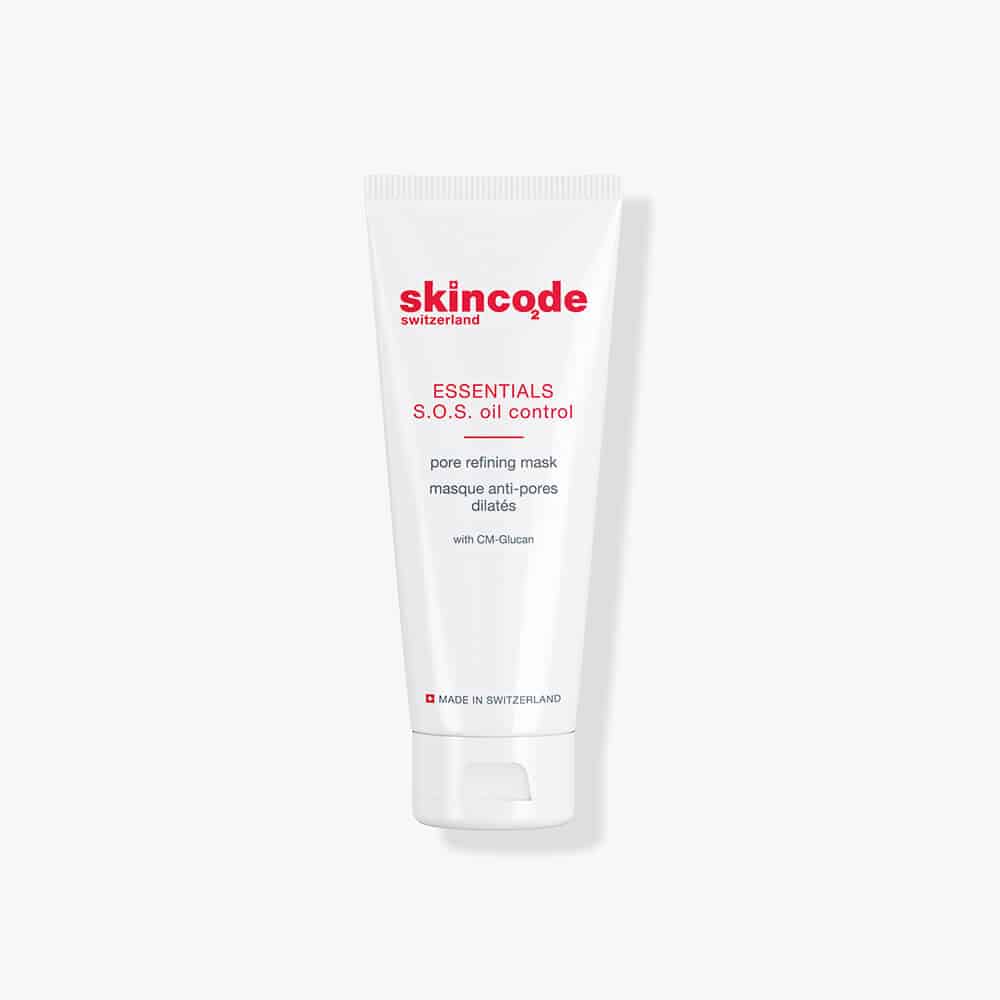 Skincode S.O.S Oil Control Pore Refining Mask tube white with red branding 75ml on Tampa Home & Garden Store