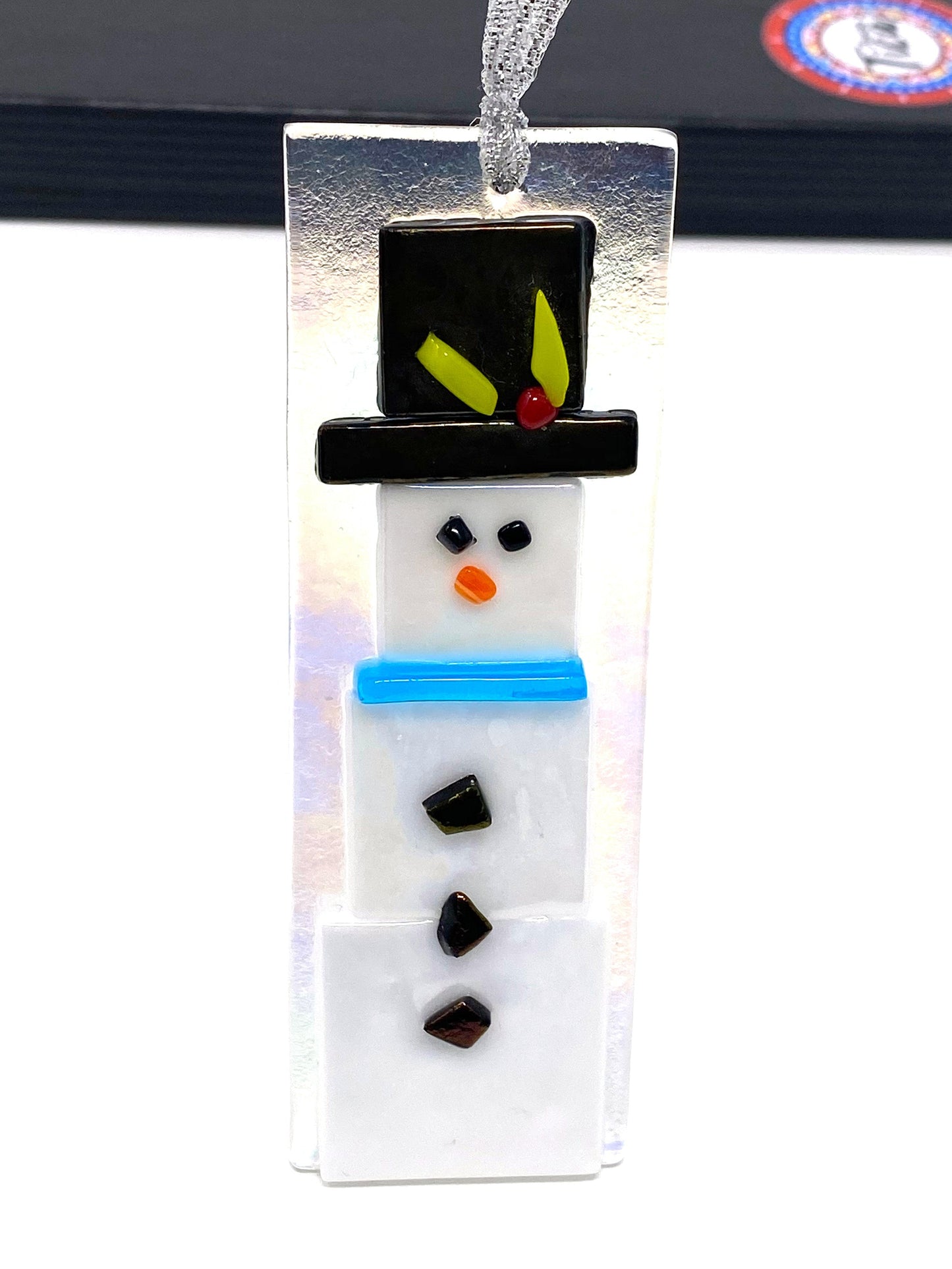 Adorno de cristal hecho a mano - Frosty el muñeco de nieve