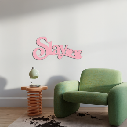 Slay Metal Wall Art – Heart Sunglasses Statement Design - KAFGP107 - Tampa Home & Garden Store