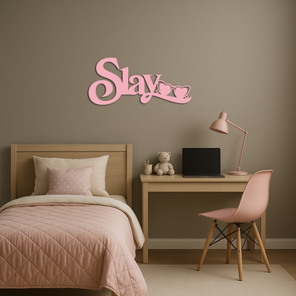 Slay Metal Wall Art – Heart Sunglasses Statement Design - KAFGP107 - Tampa Home & Garden Store