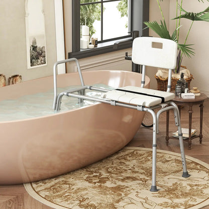 Sliding Tub Transfer Bench with Extra-Wide Seat