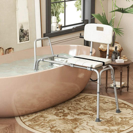 Sliding Tub Transfer Bench with Extra-Wide Seat