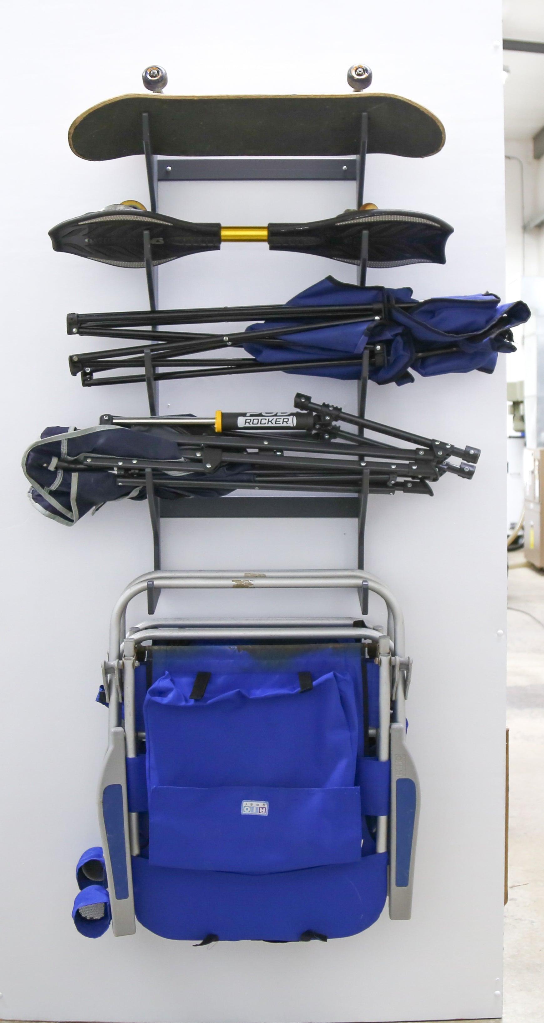 Slim 4 Slot Chair Rack +Base for Shelf Chair Rack for Wall Mount - Tampa Home & Garden Store